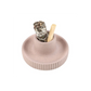 Greige Ribbed Smudge Bowl