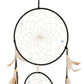 Black Triple Dreamcatcher with Feathers