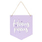 Purple Hocus Pocus Hanging Sign
