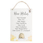 Hive Rules Hanging Sign