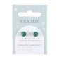 Malachite Semi Precious Crystal Earrings