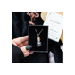 Protection Black Obsidian Crystal Chip Potion Bottle Necklace