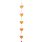 Red/Yellow String Of Hearts
