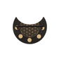 Black Flower of Life Crescent Moon Tarot Card Stand
