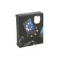 Black Flower of Life Crescent Moon Tarot Card Stand