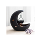 Black Crescent Moon Hanging Oil Burner