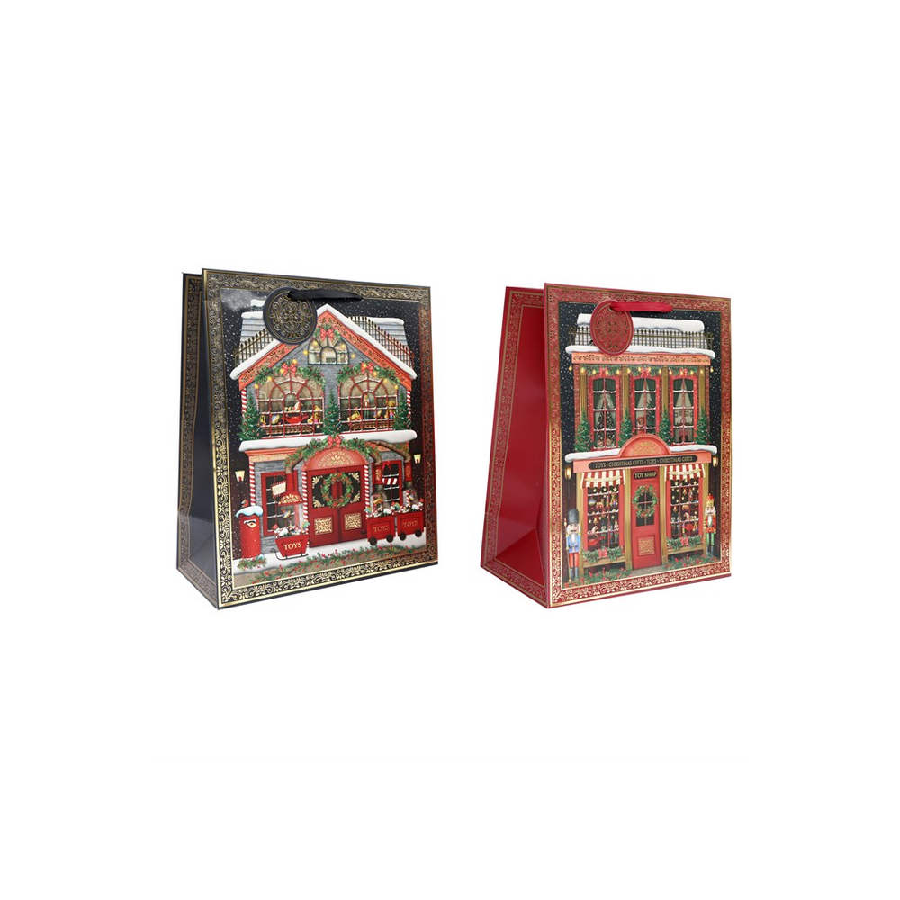 33cm Large Christmas Toy Shop Gift Bag