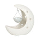 White Crescent Moon Hanging Oil Burner