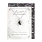 Black Obsidian Crystal Moon Necklace on Greeting Card