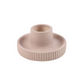Greige Ribbed Smudge Bowl