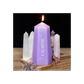 Calming Crystal Candle with Rough Amethyst