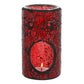 Red Pillar Crackle Glass Oil Burner