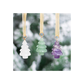 Set of 3 Crystal Christmas Tree Decorations