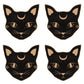 Mystic Mog Cat Face Coaster Set