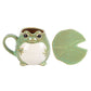Frog Shaped Mug and Lily Pad Saucer
