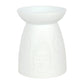 White Ceramic Buddha Face Oil Burner