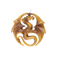 Dragon Medal Hanging Ornament by Anne Stokes
