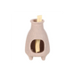 Greige Ribbed Palo Santo Burner