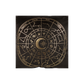 35cm Square Black Astrology Wheel Cushion