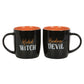 Wicked Witch and Handsome Devil Couples Mug Set