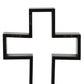 Black Crucifix Shelving Display